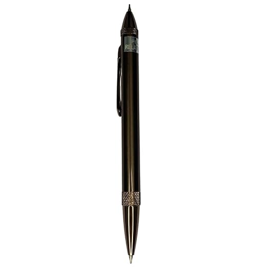 Dual Ink Glossy Brown Ball Pen – Blue & Red | Twist Mechanism | BallPenBazaar