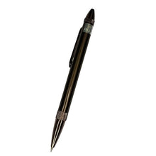 Dual Ink Glossy Brown Ball Pen – Blue & Red | Twist Mechanism | BallPenBazaar