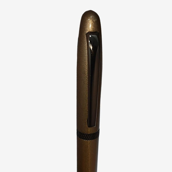 Metallic Glossy Brown Ball Pen with Brown Cap – Openable Mechanism