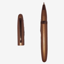 Metallic Glossy Brown Ball Pen with Brown Cap – Openable Mechanism | Smooth Blue Ink Writing