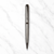 Ballpen Bazaar Metallic Glossy Gray Ball Pen with Gunmetal Clip | Twist Mechanism | Smooth Blue Ink Writing Pen