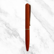 Metallic Glossy Designer Orange Mini Ball Pen – Gold Clip | Twist Mechanism | Blue Ink | Elegant Pocket-Size Writing Tool