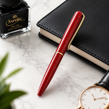 Metallic Glossy Designer Red Mini Ball Pen – Gold Clip