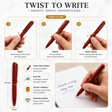 Metallic Glossy Designer Red Mini Ball Pen – Gold Clip