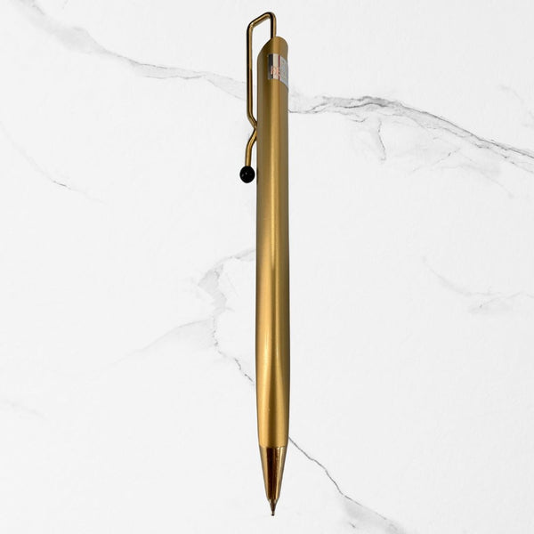 Metallic Glossy Full Gold Colour Body Ball Pen with Designer Clip | Click Mechanism | Smooth Blue Ink | Luxury Executive Writing Pen