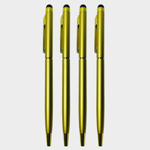 Metallic Glossy Gold Ball Pen Set (Pack of 4) – Premium Twist Mechanism | Smooth Blue Ink | Luxury Writing Pens by Ballpen Bazaar