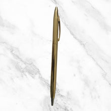Metallic Glossy Gold Ball Pen – Premium Twist Mechanism | Blue Ink