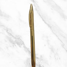 Metallic Glossy Gold Ball Pen – Premium Twist Mechanism | Blue Ink