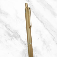 Metallic Glossy Gold Colour Body Ball Pen with Gold Clip | Click Mechanism