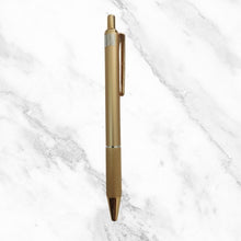 Metallic Glossy Gold Colour Body Ball Pen with Gold Clip | Click Mechanism