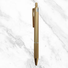 Metallic Glossy Gold Colour Body Ball Pen with Gold Clip | Click Mechanism