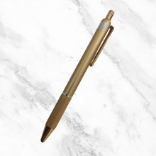Metallic Glossy Gold Colour Body Ball Pen with Gold Clip | Click Mechanism