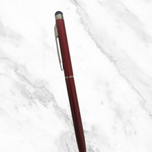 Glossy Maroon Ball Pen – Mobile Touch, Twist, Blue Ink