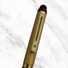 Metallic Glossy Maroon & Gold Dual Color Mini Ball Pen – Gold Clip