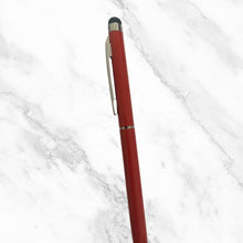Glossy Orange Ball Pen with Mobile Touch | Twist | Blue Ink 