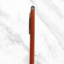 Glossy Orange Ball Pen with Mobile Touch | Twist | Blue Ink 