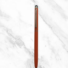 Glossy Orange Ball Pen with Mobile Touch | Twist | Blue Ink 
