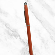 Glossy Orange Ball Pen with Mobile Touch | Twist | Blue Ink 