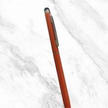 Glossy Orange Ball Pen with Mobile Touch | Twist | Blue Ink 