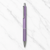 Ballpen Bazaar Metallic Glossy Purple Ball Pen with Silver Clip | Click Mechanism | Blue Ink | 1 Pc
