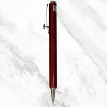 Metallic Red Ball Pen with Silver Clip – Blue Ink | BallPenBazaar