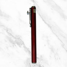 Metallic Red Ball Pen with Silver Clip – Blue Ink | BallPenBazaar