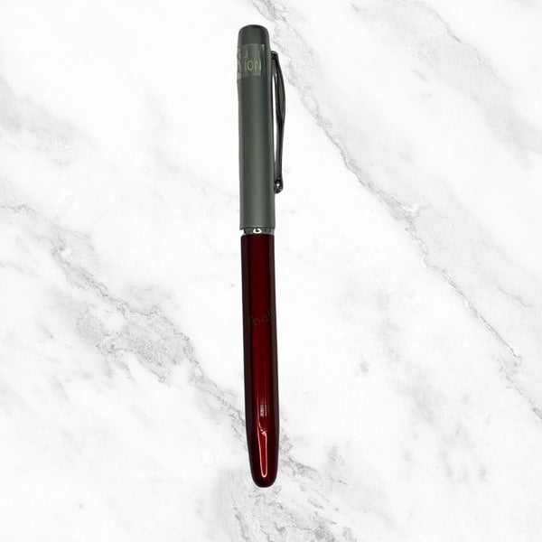 Red & Silver Ball Pen – Blue Ink | Glossy Openable Pen | BallPenBazaar
