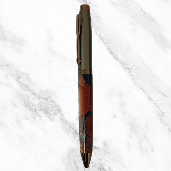 Metallic Red Designer Ball Pen – Gunmetal Cap | Blue Ink | BallPenBazaar