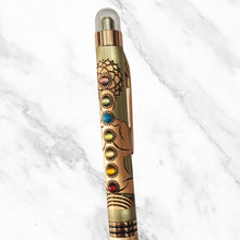 7 Chakra Engraved Rose Gold Ball Pen – Twist Mechanism | Blue Ink