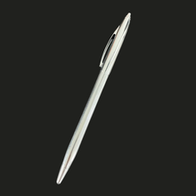 Metallic Glossy Silver Body Ball Pen with Silver Clip | Twist Mechanism | 0.6mm Screw Type Blue Ink Refill | Smooth Writing Pen for Men & Women | Premium & Budget Friendly Gift