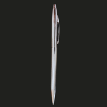 Metallic Glossy Silver Body Ball Pen with Silver Clip | Twist Mechanism