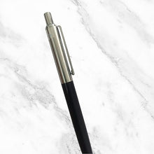 Metallic Glossy Silver and Blue Ball Pen – Premium Click Pen | Blue Ink