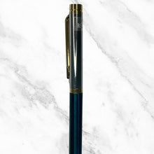 Green & Silver Twist Ball Pen – Gold Clip | Blue Ink