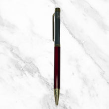 Red and Silver Ball Pen with Gold Clip – Blue Ink | BallPenBazaar
