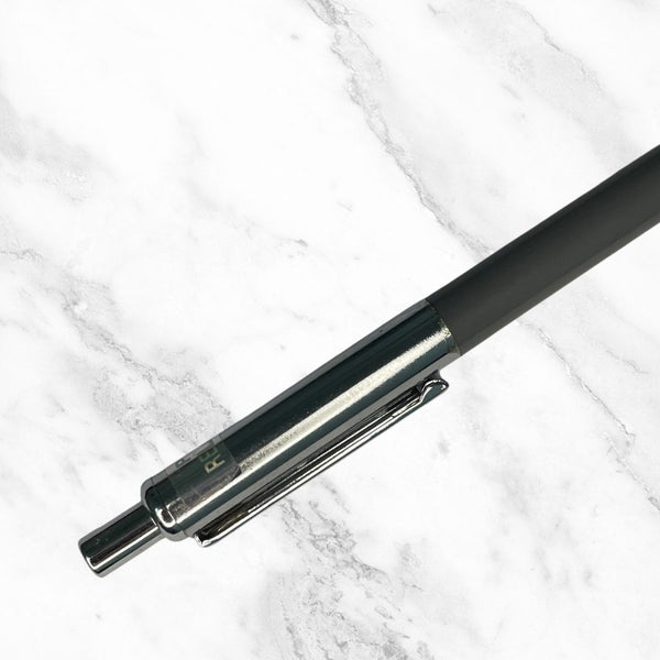 Metallic Silver & Gray Ball Pen – Click Mechanism | Blue Ink