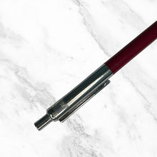 Silver & Red Ball Pen – Click Mechanism | Blue Ink