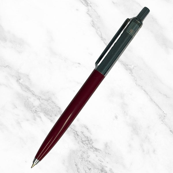 Metallic Silver & Red Dual-Tone Ball Pen – Click Mechanism | Blue Ink