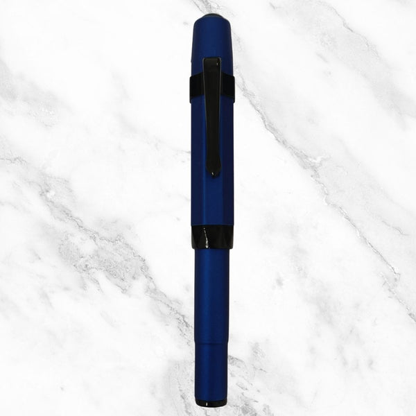 Matte Blue Magnetic Cap Ball Pen – Octocan | Smooth Blue Ink | BallPenBazaar
