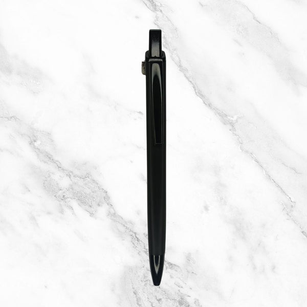 Matte Black Ball Pen – Click Mechanism | Silver Clip | Blue Ink 