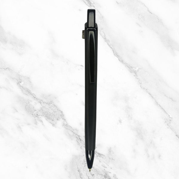 Matte Black Ball Pen – Click Mechanism | Silver Clip | Blue Ink 