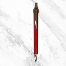 Matte Red Ball Pen with Silver Clip – Blue Ink | BallPenBazaar