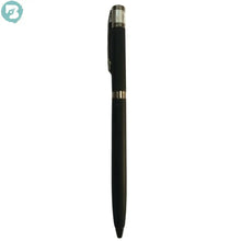 Premium Black Ink Pen – Silver & Black Twist Design | BallPenBazaar