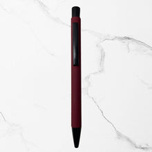 Premium Matte Maroon Ball Pens (Pack of 2) – Smooth Blue Ink