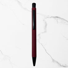 Premium Matte Maroon Ball Pens (Pack of 2) – Smooth Blue Ink | Stylish Click Pens for Office, School & Corporate Gifting
