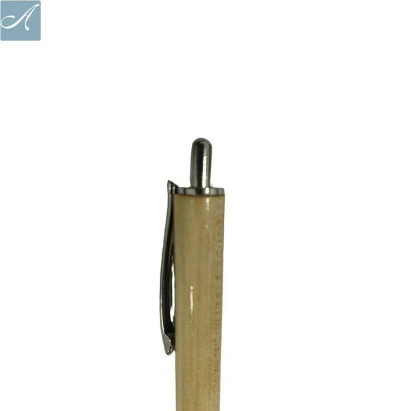 Premium Wooden and Silver Pen – Sleek Click | BallPenBazaar