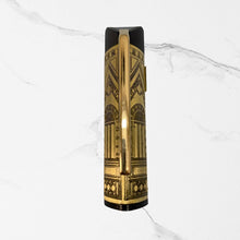 Rectangle Shape Matte Black Body Ball Pen with Designer Cap | Openable Mechanism | Premium Blue Ink Writing Pen