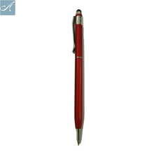 Red Color Body Mobile Touch Pen – Stylish Twist Design with Smooth Black Ink.