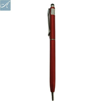 Red Color Body Mobile Touch Pen – Stylish Twist Design with Smooth Black Ink.