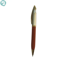 Red Leather Twist Pen – Stylish & Elegant with Smooth Black Ink
