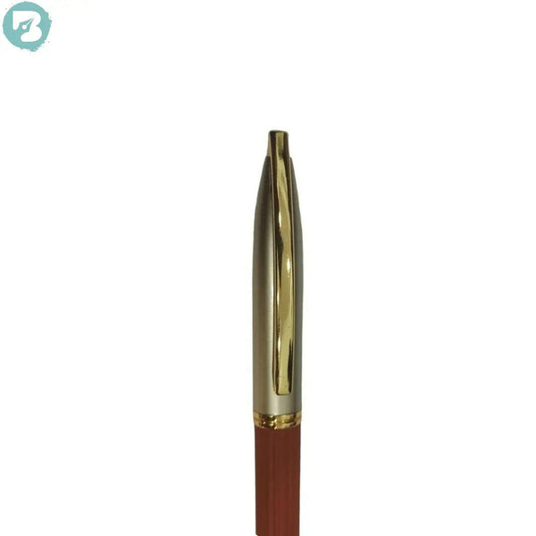 Red Leather Twist Pen – Stylish & Elegant with Smooth Black Ink